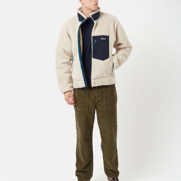 Patagonia Men's Classic Retro X Fleece Jacket Natural - Picture 4 of 10